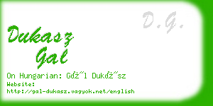 dukasz gal business card